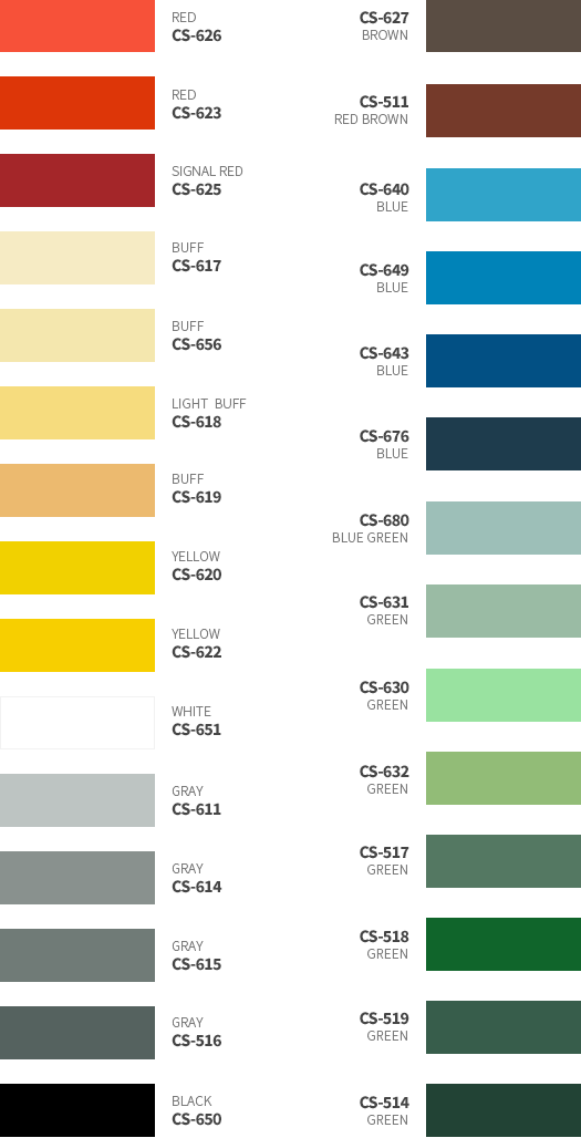 Marine Paints Standard Colours